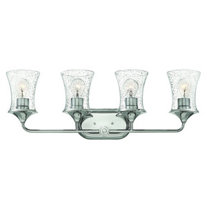 H51804PN Thistledown 4 or More Bulb Bathroom Lighting - Polished Nickel