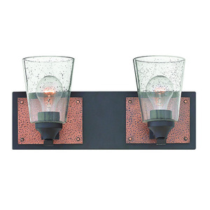 H51822KZ Jackson 2 Bulb Bathroom Lighting - Buckeye Bronze H51822KZ Jackson 2 Bulb Bathroom Lighting - Buckeye Bronze