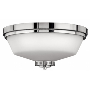 H5191CM Ashley Flush Mount Ceiling Light - Chrome