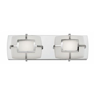 H52102PN Sisley 2 Bulb Bathroom Lighting - Polished Nickel