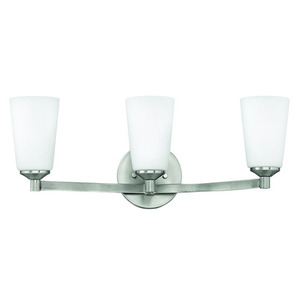 H52233BN Sadie 3 Bulb Bathroom Lighting - Brushed Nickel