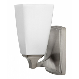 H53010BN Darby 1 Bulb Wall Sconce - Brushed Nickel H53010BN Darby 1 Bulb Wall Sconce - Brushed Nickel