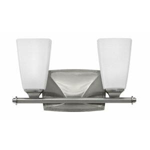 H53012BN Darby 2 Bulb Bathroom Lighting - Brushed Nickel
