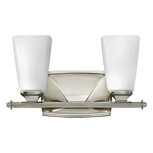 H53012PN Darby 2 Bulb Bathroom Lighting - Polished Nickel
