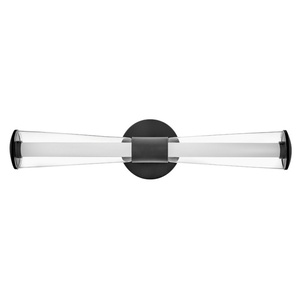 H53102BK Elin 2 Bulb Bathroom Lighting - Black