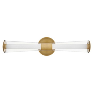 H53102LCB Elin 2 Bulb Bathroom Lighting - Lacquered Brass