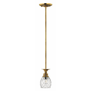 H5317BB Plantation Mini-Pendant Pendant Light - Burnished Brass