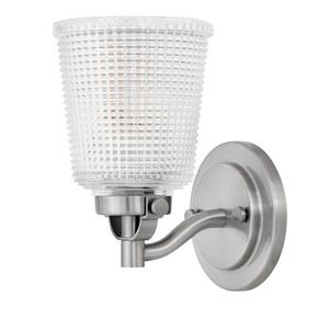 H5350PL La Belle 1 Bulb Wall Sconce - Polished Antique Nickel H5350PL La Belle 1 Bulb Wall Sconce - Polished Antique Nickel