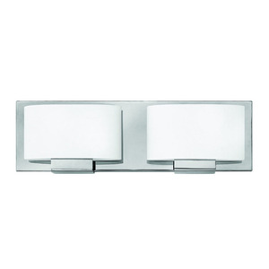 H53552CM Mila 2 Bulb Bathroom Lighting - Chrome