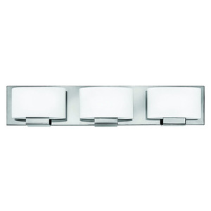 H53553CM Mila 3 Bulb Bathroom Lighting - Chrome