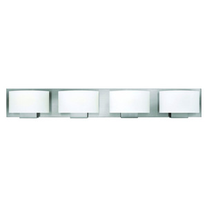 H53554BNLED Mila 4 or More Bulb Bathroom Lighting - Brushed Nickel