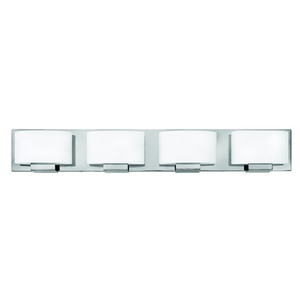 H53554CMLED Mila 4 or More Bulb Bathroom Lighting - Chrome