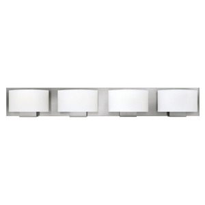 H53554BN Mila 4 or More Bulb Bathroom Lighting - Brushed Nickel