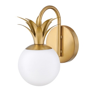 H54150HB Palma 1 Bulb Wall Sconce - Heritage Brass