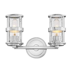 H5432CM Carina 2 Bulb Bathroom Lighting - Chrome