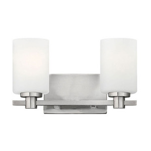 H54622BN Karlie 2 Bulb Bathroom Lighting - Brushed Nickel H54622BN Karlie 2 Bulb Bathroom Lighting - Brushed Nickel