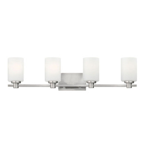 H54624BN Karlie 4 or More Bulb Bathroom Lighting - Brushed Nickel H54624BN Karlie 4 or More Bulb Bathroom Lighting - Brushed Nickel