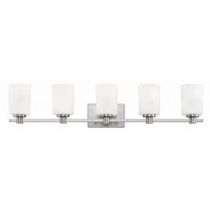 H54625BN Karlie 4 or More Bulb Bathroom Lighting - Brushed Nickel H54625BN Karlie 4 or More Bulb Bathroom Lighting - Brushed Nickel
