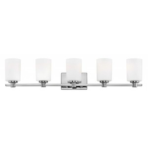 H54625CM Karlie 4 or More Bulb Bathroom Lighting - Chrome