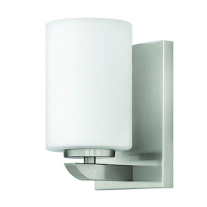 H55020BN Kyra 1 Bulb Wall Sconce - Brushed Nickel H55020BN Kyra 1 Bulb Wall Sconce - Brushed Nickel
