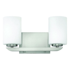 H55022BN Kyra 2 Bulb Bathroom Lighting - Brushed Nickel H55022BN Kyra 2 Bulb Bathroom Lighting - Brushed Nickel