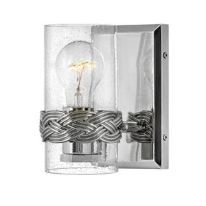 H5510PN Nevis 1 Bulb Wall Sconce - Polished Nickel