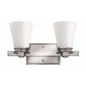 H5552BNLED Avon 2 Bulb Bathroom Lighting - Brushed Nickel