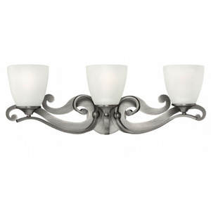 H56323AN Reese 3 Bulb Bathroom Lighting - Antique Nickel