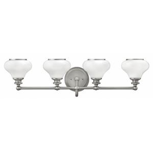 H56554BN Ainsley 4 or More Bulb Bathroom Lighting - Brushed Nickel H56554BN Ainsley 4 or More Bulb Bathroom Lighting - Brushed Nickel