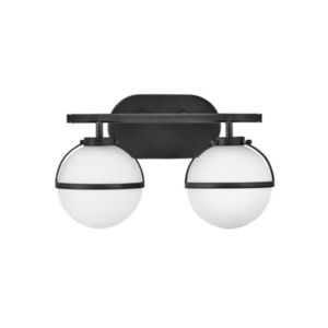 H5662BKLL Hollis 2 Bulb Bathroom Lighting - Black