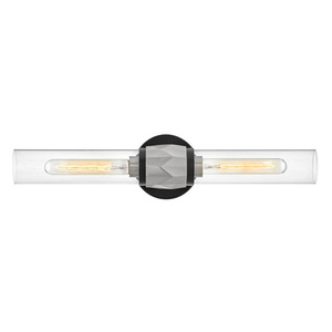 H57082BKBN Ellison 2 Bulb Bathroom Lighting - Black / Brushed Nickel H57082BKBN Ellison 2 Bulb Bathroom Lighting - Black / Brushed Nickel