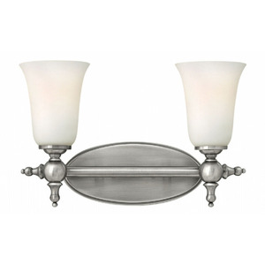 H5742AN Yorktown 2 Bulb Bathroom Lighting - Antique Nickel H5742AN Yorktown 2 Bulb Bathroom Lighting - Antique Nickel