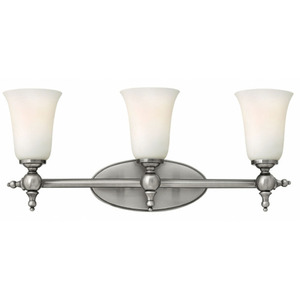 H5743AN Yorktown 3 Bulb Bathroom Lighting - Antique Nickel H5743AN Yorktown 3 Bulb Bathroom Lighting - Antique Nickel
