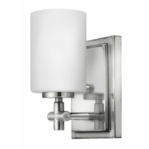 H57550PN Laurel 1 Bulb Wall Sconce - Polished Nickel