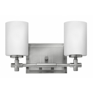 H57552BN Laurel 2 Bulb Bathroom Lighting - Brushed Nickel H57552BN Laurel 2 Bulb Bathroom Lighting - Brushed Nickel