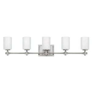 H57555BN Laurel 4 or More Bulb Bathroom Lighting - Brushed Nickel H57555BN Laurel 4 or More Bulb Bathroom Lighting - Brushed Nickel