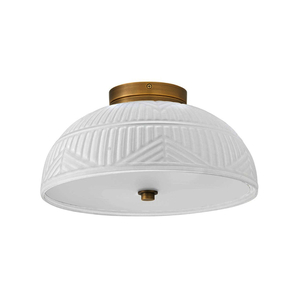 H57861LCB Devon Flush Mount Ceiling Light - Lacquered Brass