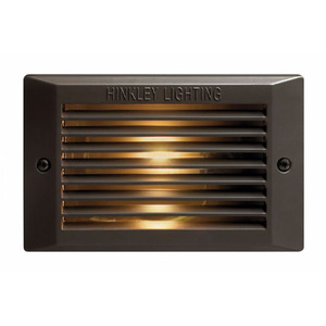 H58009BZ Louvered Hallway Step Light - Bronze