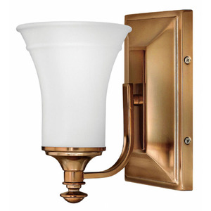 H5830BR Alice 1 Bulb Wall Sconce - Brushed Bronze H5830BR Alice 1 Bulb Wall Sconce - Brushed Bronze