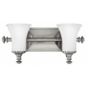 H5832AN Alice 2 Bulb Bathroom Lighting - Antique Nickel