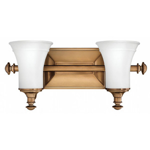 H5832BR Alice 2 Bulb Bathroom Lighting - Brushed Bronze H5832BR Alice 2 Bulb Bathroom Lighting - Brushed Bronze