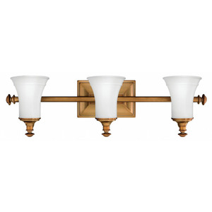 H5833BR Alice 3 Bulb Bathroom Lighting - Brushed Bronze H5833BR Alice 3 Bulb Bathroom Lighting - Brushed Bronze