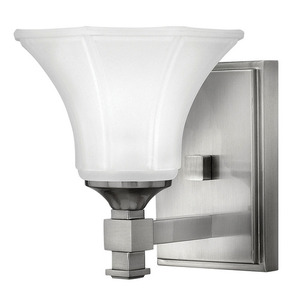 H5850BN Abbie 1 Bulb Wall Sconce - Brushed Nickel H5850BN Abbie 1 Bulb Wall Sconce - Brushed Nickel