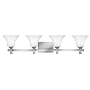 H5854BN Abbie 4 or More Bulb Bathroom Lighting - Brushed Nickel H5854BN Abbie 4 or More Bulb Bathroom Lighting - Brushed Nickel
