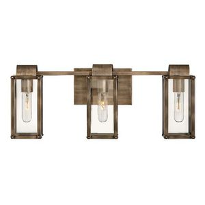 H5863BU Sag Harbor 3 Bulb Bathroom Lighting - Burnished Bronze