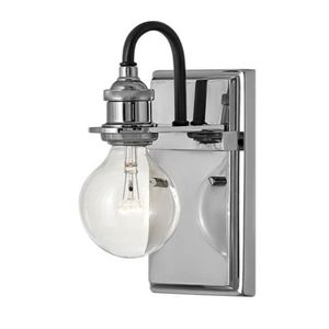 H5870PN Baxter 1 Bulb Wall Sconce - Polished Nickel