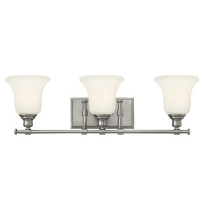 H58783BN Colette 3 Bulb Bathroom Lighting - Brushed Nickel