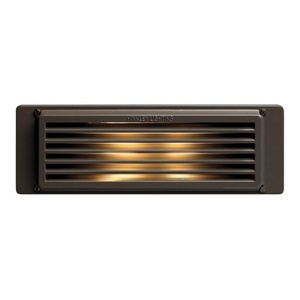 H59009BZ Louvered Hallway Step Light - Bronze