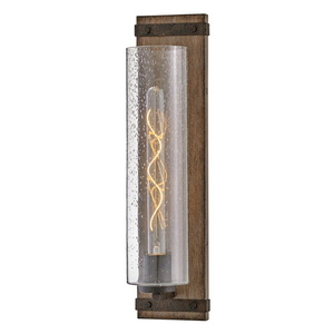 H5941SQLL Sawyer 1 Bulb Wall Sconce - Sequoia / Iron Rust