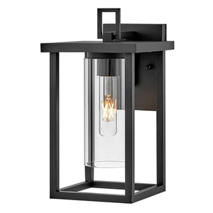 H81420BK Mateo Entrance Outdoor Wall Light - Black